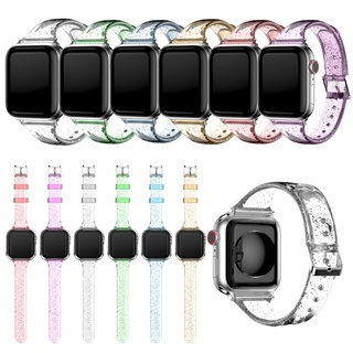 correa de silicona para apple watch band 44mm 40mm iwatch band 38mm 42mm slim glitter mujeres pulsera apple watch series 3 4 5 6 se ec (6)