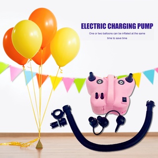 (superiorcycling) 600w globo eléctrico bomba de aire ligero anillo de natación inflador rosa