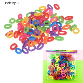 isdeiqsu candy color pequeña niña elástica bandas para el pelo anillo cuerda headwear accesorios para el cabello co