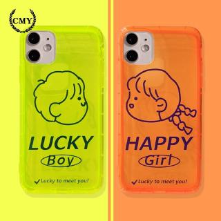 Iphone case Iphone silicone case Iphone 11 case Iphone 11 pro max case Iphone 8 plus case Iphone 7 plus case TPU silicone mobile phone case Fluorescence line boy girl case for iPhone11/11Pro 11pro Max X XR XS XS MAX 6 7 8 plus SE