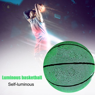 brillante noche de baloncesto luminoso fluorescente baloncesto para entrenamiento partido