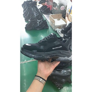 Low Price Triple S Air cushion Thick bottom Black Daddy shoes 6ujs 0fVa