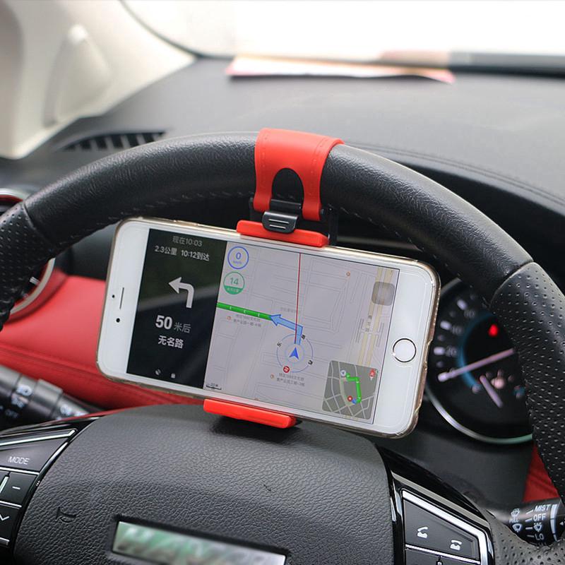 Soporte Universal con Clip para volante de coche para celular Android Universal