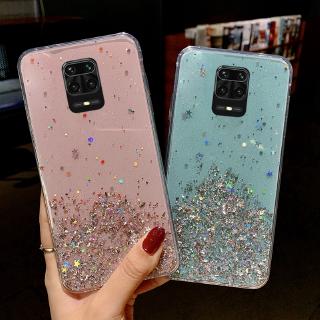 Xiaomi Redmi Note 9S 9 Pro Max Funda Glitter Bling ShinyTransparent Soft Phone Cover BY (3)