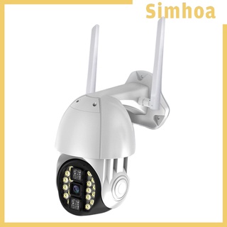 [SIMHOA] Vigilancia WiFi cámara Pan Tilt al aire libre 3MP HD WiFi para interior Plug-EU