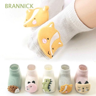 brannick niñas bebé calcetines niño antideslizante suela recién nacido piso calcetines de 1-3 años lindo animal niños algodón grueso accesorios de bebé
