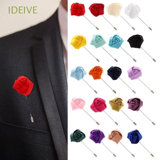 IDEIVE Clothes Accessory Groom Boutonniere Bridal Wedding Decor Men Wedding Boutonniere Rose Flower Brooch Brooch Flower Fashion Brooch Pin Jewelry Lapel Pin Best Man Corsage/Multicolor