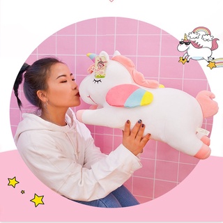 Tik Tok nuevo tamaño gran unicornio peludo juguete muñeca creativa almohada regalo de los niños juguetes peludos regalos para niños (4)