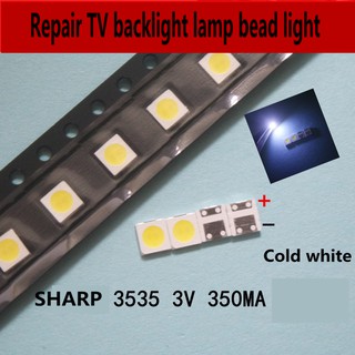 Sharp LED LCD TV retroiluminación perlas 1W 3V 3535 3537 lámpara perlas de luz blanca fría