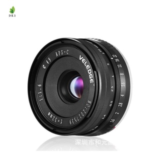 Lente de cámara Veledge 32mm F/1.6 Para Sony A6000 A6300 A6500 Nex 5 6 7 C