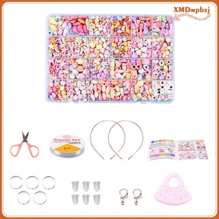 niños diy cuentas de joyería hacer manualidades niñas kits colorido crafting set (1)