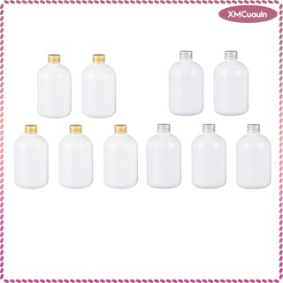paquete de 5 350 ml a prueba de fugas champú loción artículos de tocador botellas contenedores blanco (1)