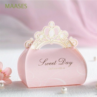 MAASES Crown Wedding Favor Party Accessories Candy Bag Baptism Pink Favors Box Gifts Decoration Birthday Supplies/Multicolor