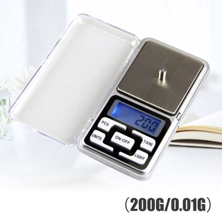 Mini balanzas digitales de pesaje de bolsillo de 0,01 g a 200 g de drogas de laboratorio, hierbas, joyas de oro ☆shuixudenise