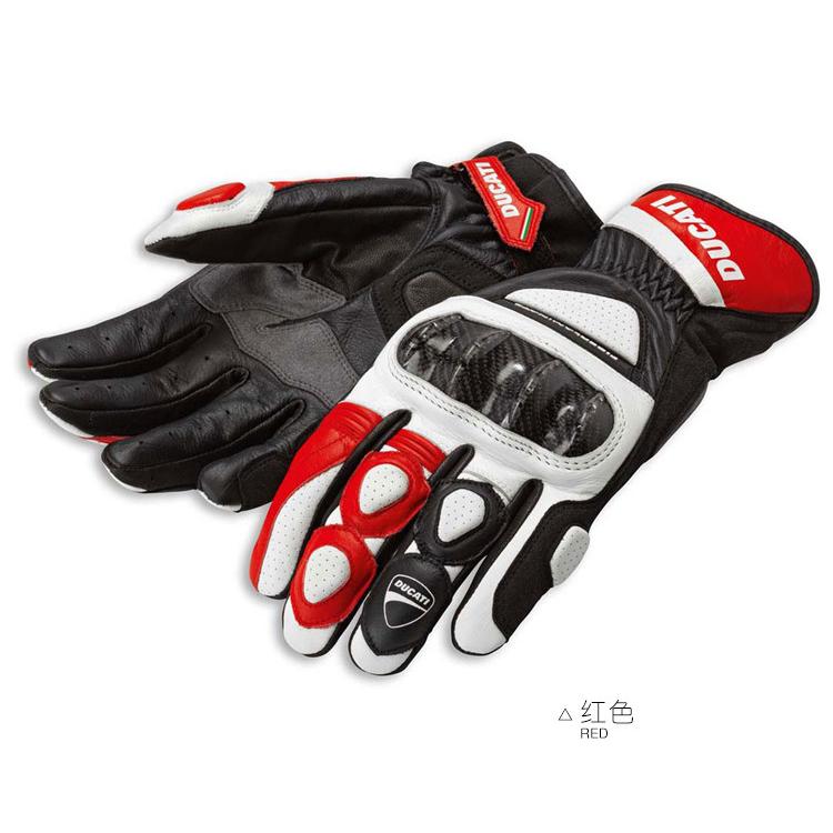 Ducati guantes de motocicleta de dedo completo Gants Moto Luvas Motocross guantes de cuero