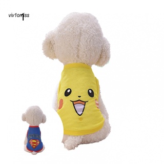 vo primavera verano lindo perro bebé estilo de dibujos animados camiseta chaleco de peluche cachorro ropa para mascotas