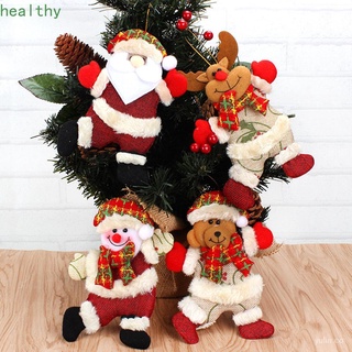 🔥Stock listo🔥Saludable decorativo colgante de navidad regalo de navidad adornos de árbol de navidad decoración lindo alce colgante muñeco de nieve oso feliz navidad juguete muñeca