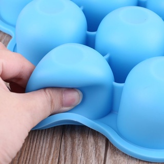 Be> 10 agujeros suplemento de bebé bandeja de alimentos de silicona huevo mordeduras molde Snack recipiente de hielo congelador con tapa (5)