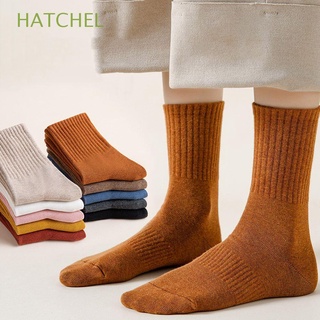 HATCHEL Casual Stripe Socks Soft Candy Color Long Tube Socks Outdoor Male Cotton Spring Breathable Sports Men Hosiery/Multicolor