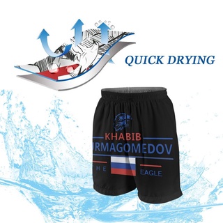 [Estilo salvaje clásico]carta Khabib sabe Nurmagomedov The Eagle Ufc Fighter impresión 3D Casual pantalones cortos de chándal (4)