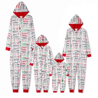 Navidad/padre-hijo caliente navidad conjunto impreso hogar desgaste pijamas de una sola pieza niño conjunto