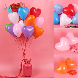 floro 10/20pcs amor en forma de corazón perla boda decoración globos de látex regalos suministros de fiesta engrosamiento romántico juguetes inflables/multicolor