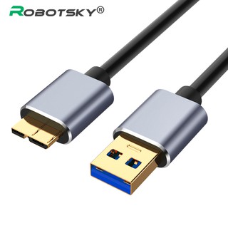 ROBOTSKY USB 3.0 Cable De Velocidad Rápida Tipo A Micro B Sincronización De Datos Código Para Disco Duro Externo HDD