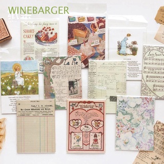 winebarger 50 hojas/pack memo pad regalo diy scrapbooking decoración papel escuela papelería mensaje papel suministros de oficina diario manual retro memo papel