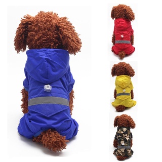 VANAS Pet Supplies Pet Jumpsuit Jacket Breathable Hoody Dog Raincoats Outdoor Clothes Sunscreen Waterproof Reflective PU/Multicolor (5)