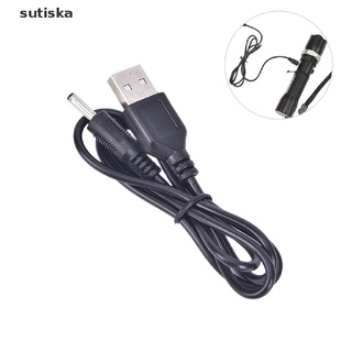 sutiska cable móvil dc cargador de alimentación para linterna led antorcha dedicado cable usb co