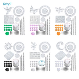 fairy7 Moldes De Resina Con Silicona Epoxi En Forma De Luna Para Hacer Bricolaje Decoración Colgante Llavero Joyería