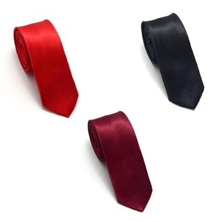lu hombres slim imitación seda corbata flaco corbata formal casual estrecho hombres lazos (1)