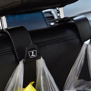 Universal coche asiento trasero reposacabezas soporte gancho para Luxgen MPV SUV ZS HS Gravity Auto Styling emblema insignia ganchos accesorios (7)