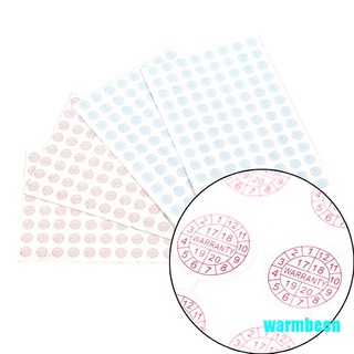 Warmbeen 208Pcs sello de seguridad a prueba de manipulaciones garantía frágil vacío etiqueta pegatina 2017-2020