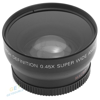 (MN) 0.45x 52 mm Super gran angular Macro lente para Nikon 18-55 mm 55-200 mm 50 mm de alta calidad