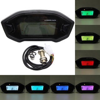 velocímetro digital lcd para motocicleta, cuentakilómetros, tacómetro, temperatura para 12 v, universal scooter, instrumento de moto lm (1)