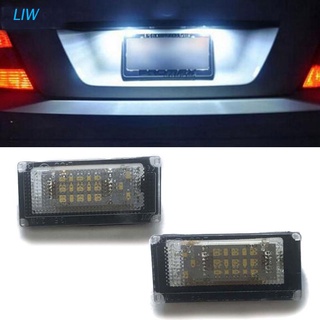 liw 2pcs coche led número de matrícula luces 6000k placa bombilla para mini cooper s r50 r52 04-08 r53 01-06