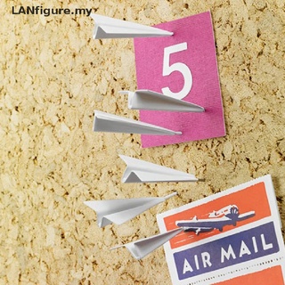 [lanfigure] 12 pzs aviones Pushpin mensaje tablero de papel plano etiqueta engomada pintura uñas pulgar MY