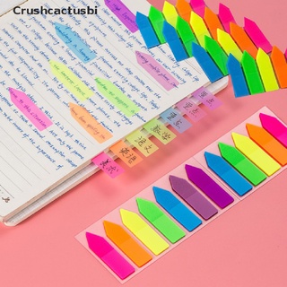 [crushcactusbi] 100 hojas en forma de flecha papel fluorescente autoadhesivo bloc de notas notas adhesivas venta caliente