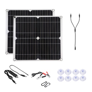 [Dolity1] 300 vatios 2 en 1 Kit de arranque de Panel Solar, módulo fotovoltaico monocristalino de alta eficiencia para el hogar, Camping, barco, caravana, RV y otras aplicaciones fuera de la red (4)