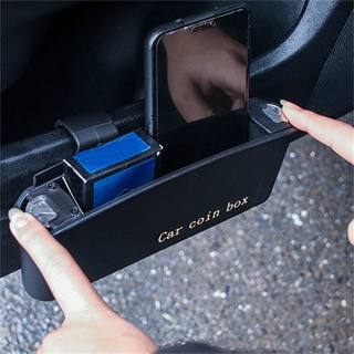 Huinet estidying De coche Auto puerta caja De almacenamiento De soporte para teléfono colgante estuche De monedas basura Carro basura (8)