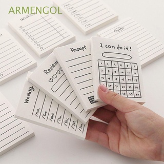 ARMENGOL Small Sticky Notes Journal Tearable Notebook Memo Pads Notebook Plan Notebook Office Supplies Checklist Writing Pads 50 Sheets To Do List