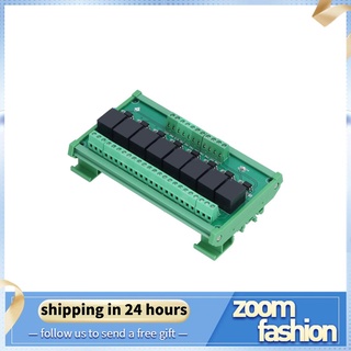 Zoomfashion módulo de relé de 8 canales de alto bajo nivel optoacoplador aislamiento SCM PLC placa amplificadora 5V/12V/24V
