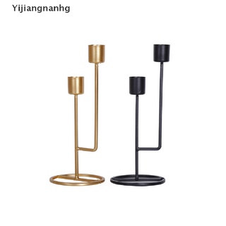 Yijiangnanh Metal Candle Holder Simple Golden Wedding Decoration Bar Party Living Room Hot (6)