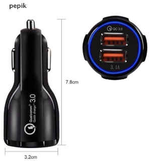 [pepik] mini cargador multifunción de coche 3.1a dual usb smart voltage/indicación de corriente [pepik] (3)