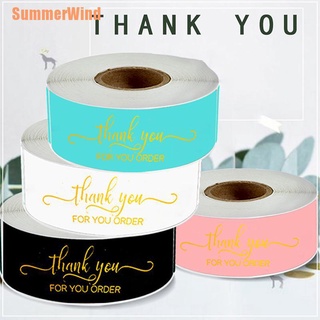 Summerwind(+) pegatinas de agradecimiento bronceadoras etiqueta adhesiva para decoración DIY