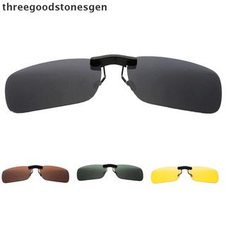 [threegoodstonesgen] gafas de sol polarizadas clip en conducción gafas de sol visión diurna uv400 lente visión nocturna
