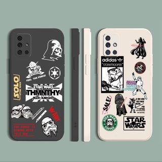 for Samsung Galaxy A31 A32 4G A52 A72 5G A11 A51 A71 A21S A02S A20S A10S Star Wars Square Straight Edge Soft Silicone Cover Duable Phone Case