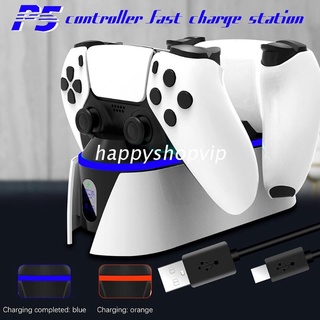 Controlador hsv Base de estación de cargador Dual compatible con PS5 Gamepad Base de carga