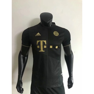 jersey/camisa de fútbol de la mejor calidad 2021 2022 Bayern de visitante negro S-2XL edición jugador (1)